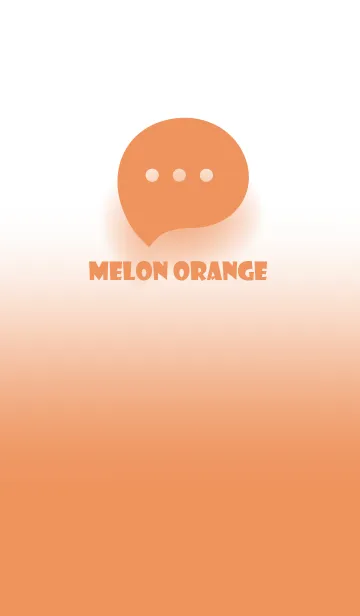 [LINE着せ替え] Melon orange & White Theme V.2 (JP)の画像1