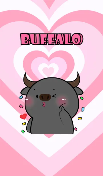 [LINE着せ替え] Love Buffalo In Love Theme (JP)の画像1