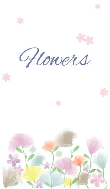 [LINE着せ替え] F l o w e r s - Pretty 13 -の画像1