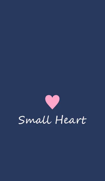 [LINE着せ替え] Small Heart *Navy+Pink 27*の画像1