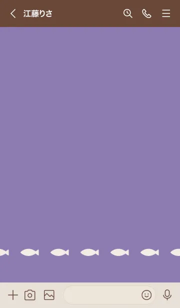 [LINE着せ替え] ねことおさかな(beige&dusty colors:08).の画像3