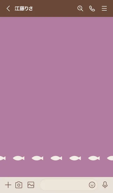 [LINE着せ替え] ねことおさかな(beige&dusty colors:09).の画像3