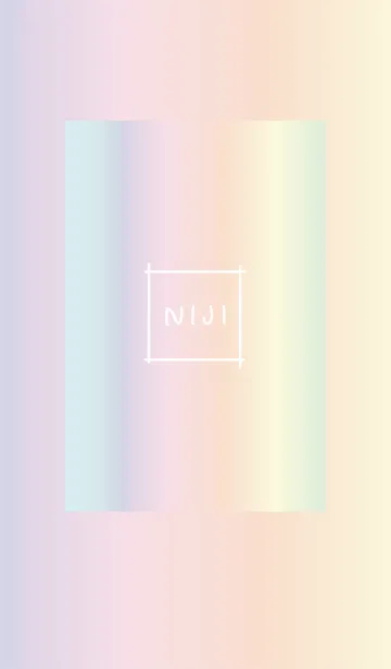 [LINE着せ替え] 虹♥_ホワイト07_1の画像1