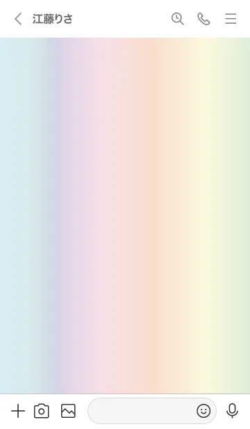 [LINE着せ替え] 虹♥_ホワイト07_1の画像3