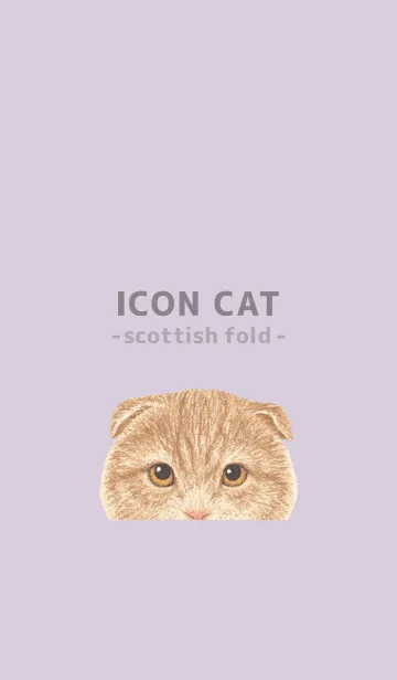 [LINE着せ替え] ICON CAT - スコティッシュ - PASTEL PL/01の画像1