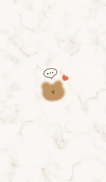マーブルとゆるいクマ♥ブラウン02_1の着せ替えメイン画像