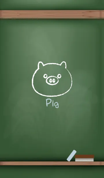 [LINE着せ替え] blackboard Pig 85の画像1