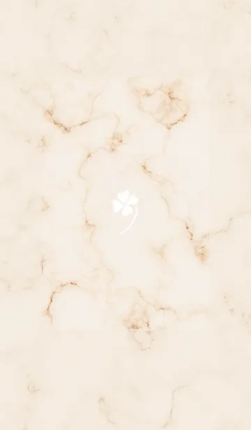 [LINE着せ替え] マーブルとクローバー✿ベージュ04_1の画像1