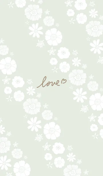 [LINE着せ替え] 白い花々2 斜め26の画像1