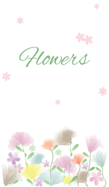 [LINE着せ替え] F l o w e r s - Pretty 14 -の画像1