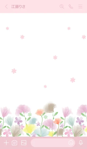 [LINE着せ替え] F l o w e r s - Pretty 14 -の画像3