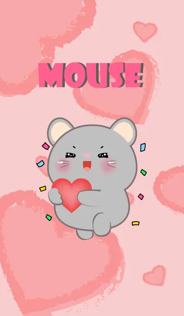 [LINE着せ替え] Cute   Mouse  InLove Theme (JP)の画像1