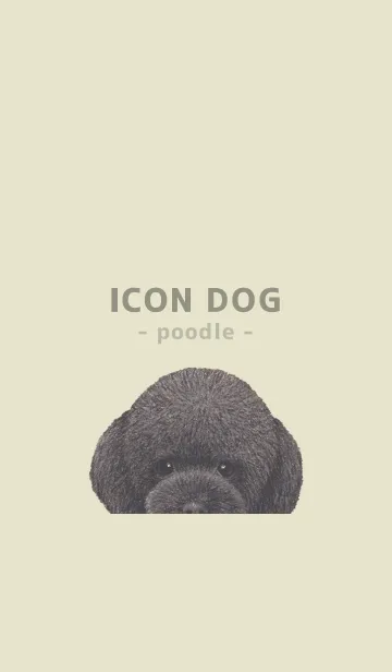 [LINE着せ替え] ICON DOG - トイプードル - PASTEL YE/03の画像1