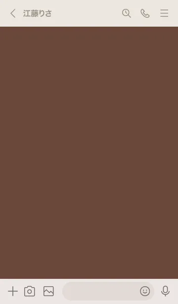 [LINE着せ替え] ブラウンとベージュ。シンプル。の画像3