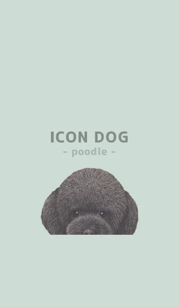 [LINE着せ替え] ICON DOG - トイプードル - PASTEL GR/03の画像1