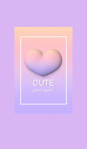 [LINE着せ替え] Cute Love Heart 9の画像1