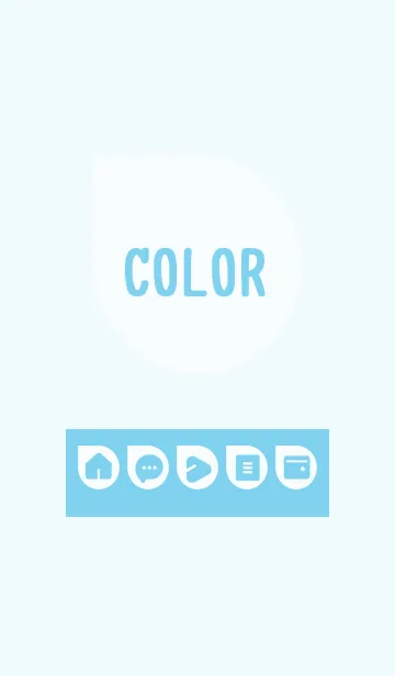 [LINE着せ替え] blue color J03の画像1