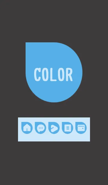 [LINE着せ替え] blue color J05の画像1