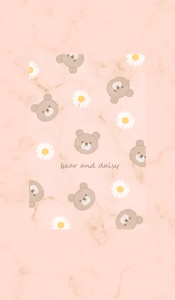 [LINE着せ替え] マーブルとクマとデイジー♥オレンジ05_1の画像1