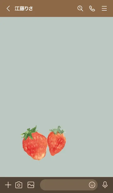 [LINE着せ替え] Sweets Strawberryの画像3