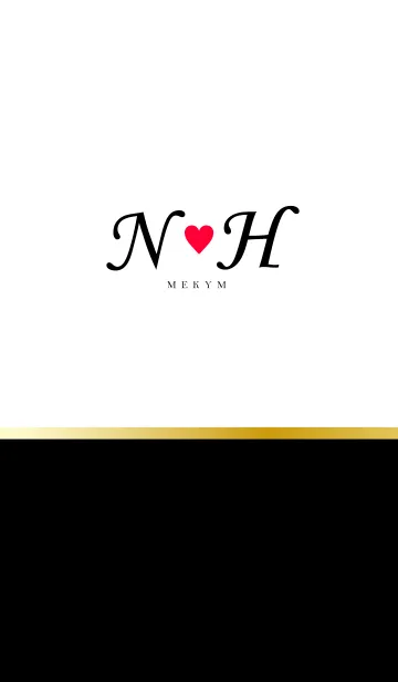 [LINE着せ替え] LOVE-INITIAL N&H イニシャル 4の画像1