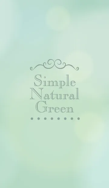 [LINE着せ替え] Natural Green-MEKYM 8の画像1