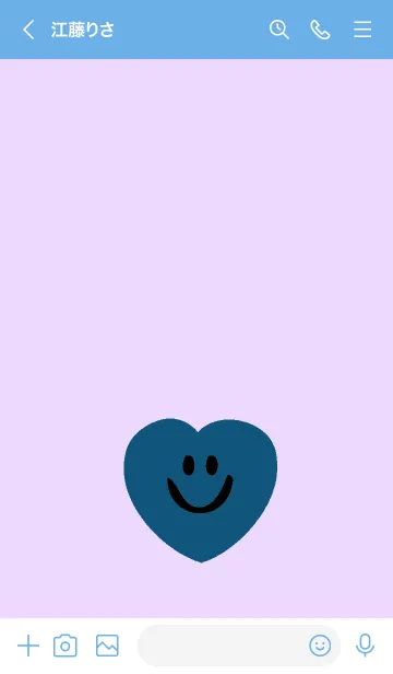 [LINE着せ替え] ハート スマイル _10の画像3