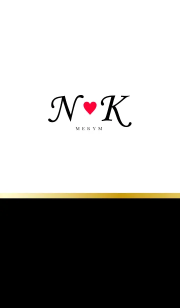 [LINE着せ替え] LOVE-INITIAL N&K イニシャル 4の画像1