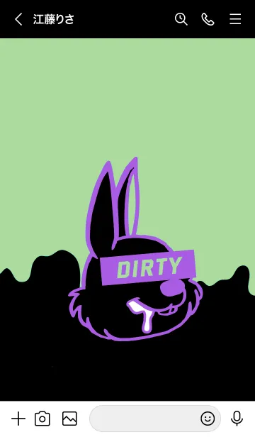 [LINE着せ替え] ダーティー ラビット 87の画像2