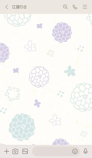 [LINE着せ替え] 2色鞠花10の画像3