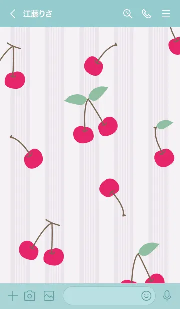 [LINE着せ替え] さくらんぼ ランダム22の画像3