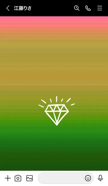 [LINE着せ替え] グラデーション ダイアモンド  154の画像3