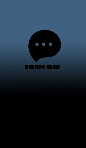 [LINE着せ替え] Black & Ribbon  Blue Theme V2 (JP)の画像1