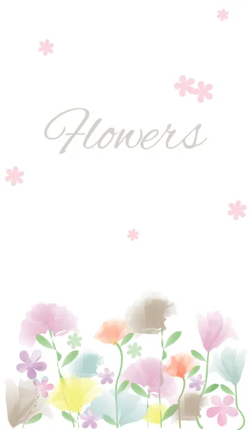 [LINE着せ替え] F l o w e r s - Pretty 15 -の画像1