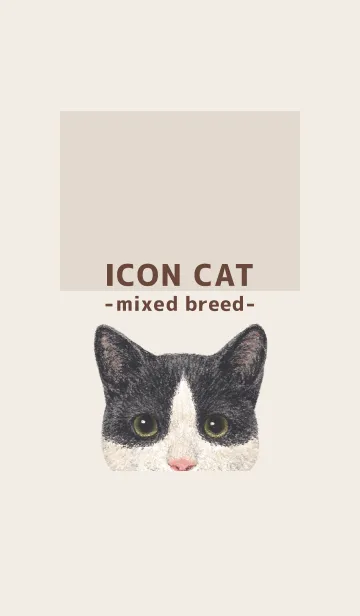 [LINE着せ替え] ICON CAT - ミックス - BROWN/09の画像1