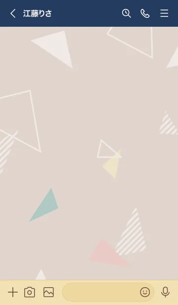 [LINE着せ替え] オシャレ 三角9の画像3