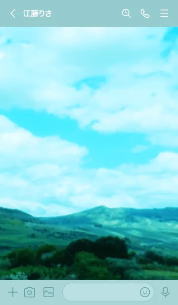 [LINE着せ替え] 山と空がきれい3の画像3