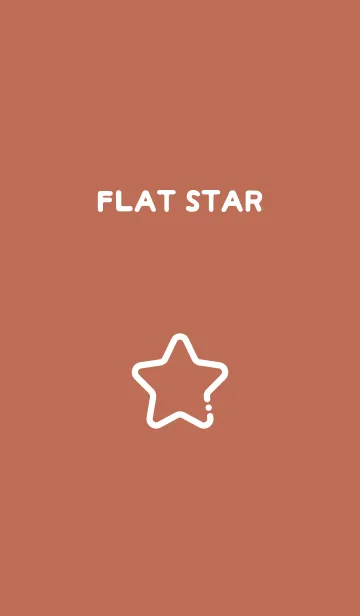 [LINE着せ替え] FLAT STAR / Terracottaの画像1