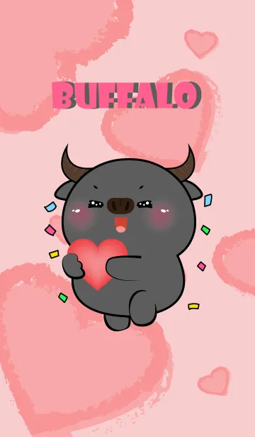 [LINE着せ替え] Cute Buffalo  InLove Theme (JP)の画像1