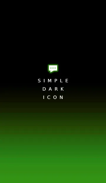 [LINE着せ替え] シンプル ダーク アイコン 43の画像1