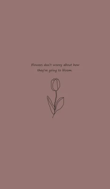 [LINE着せ替え] art_tulip (brown black)の画像1