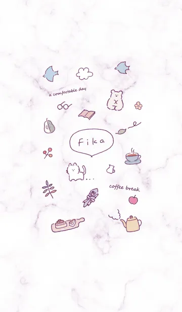 [LINE着せ替え] シンプルアイコンFika♥グレープ02_1の画像1