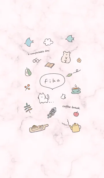 [LINE着せ替え] シンプルアイコンFika♥ピンク10_1の画像1