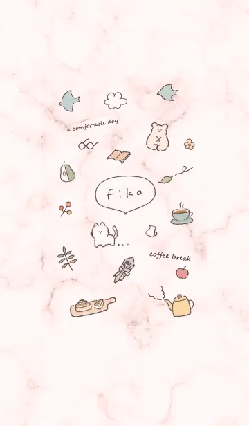 [LINE着せ替え] シンプルアイコンFika♥ベビーピンク09_1の画像1