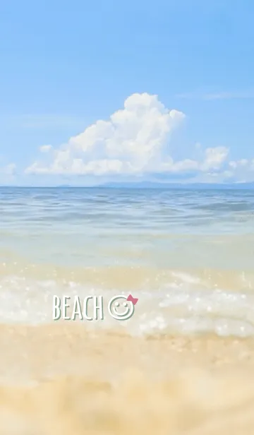 [LINE着せ替え] 海辺 リボン<グリーン>の画像1