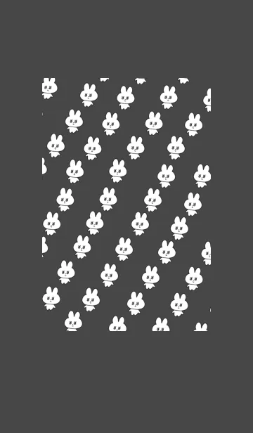 [LINE着せ替え] 量産うさぎ_ブラックの画像1