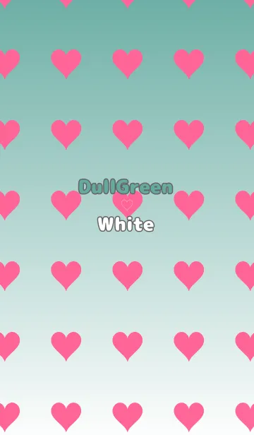 [LINE着せ替え] くすみグリーン❤︎ホワイト/TKCJの画像1