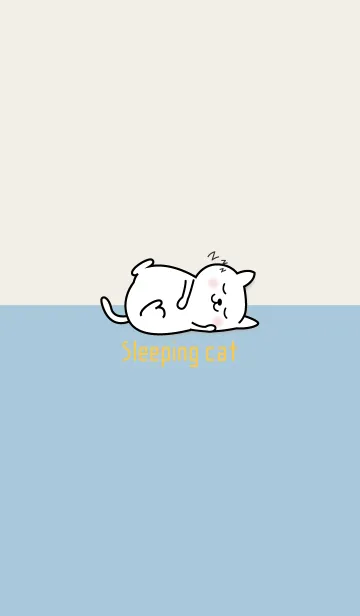 [LINE着せ替え] I am a Sleeping cat 11の画像1