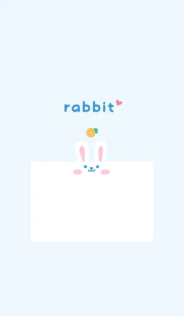 うさぎ.オレンジ[ブルー]の着せ替えメイン画像