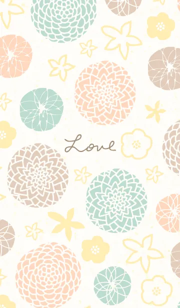 [LINE着せ替え] 花鞠と小花2の画像1